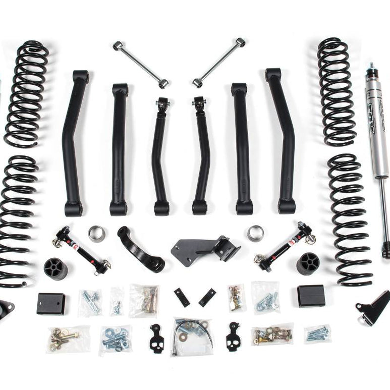 Image of BDS 4" Lift Kit With Fox 2.0 Series Shocks For 07-18 Jeep Wrangler JK 2 Door 4WD - Standard Or Rubicon