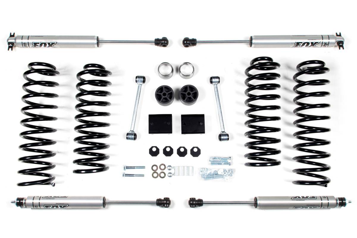 Image of BDS 2" Lift Kit With Fox 2.0 Series Shocks For 12-18 Jeep Wrangler JK 4 Door 4WD - Standard Or Rubicon
