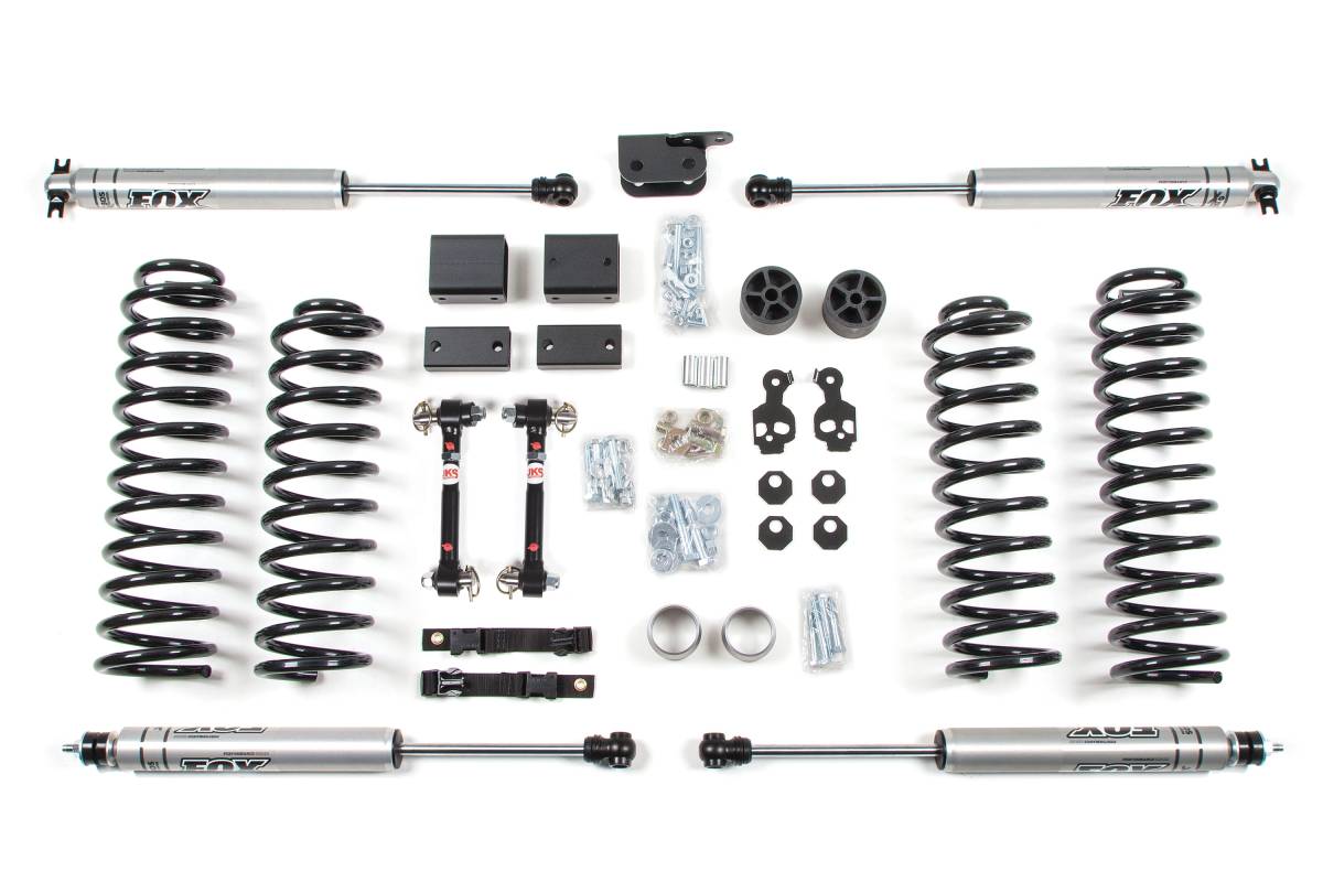 Image of BDS 3" Lift Kit With Fox 2.0 Series Shocks For 12-18 Jeep Wrangler JK 4 Door 4WD - Standard Or Rubicon