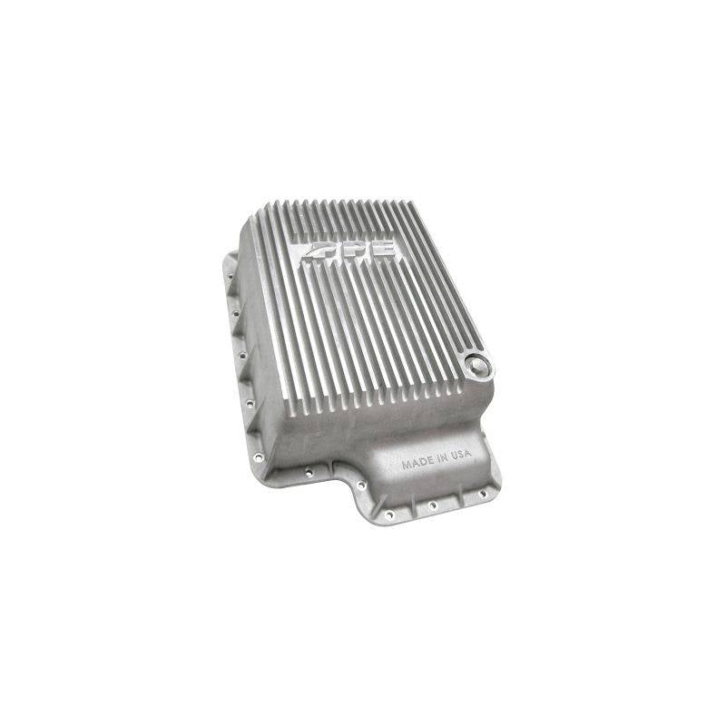 Image of PPE Deep Aluminum Transmission Pan - Raw For 03-07 Ford 6.0L Powerstroke 5R110