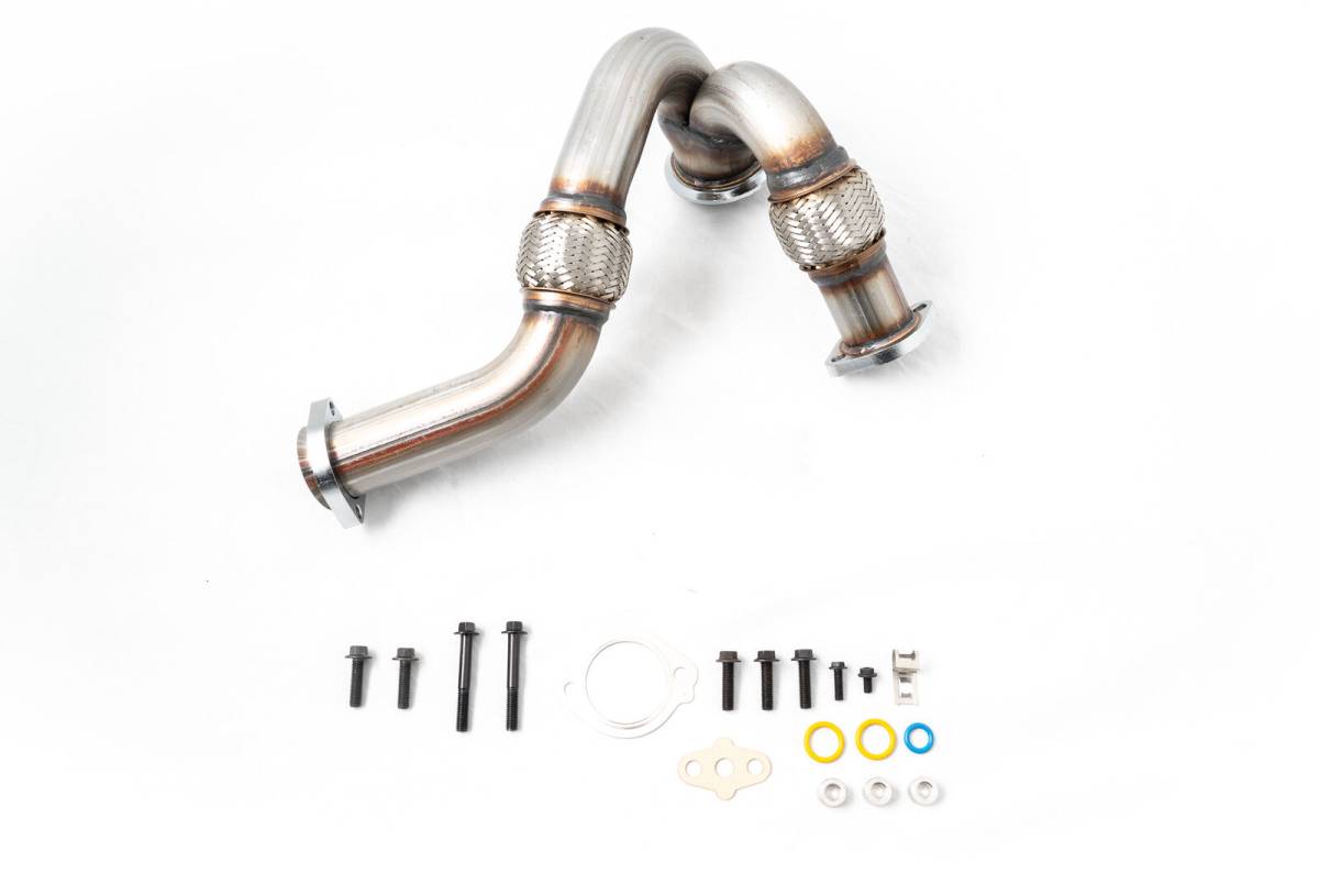 Image of Rudy's Heavy Duty 304 SS Up Pipe Kit For 03-07 6.0 Powerstroke
