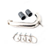 Image of Rudy's Polished Stainless Steel Cold Side Intercooler Pipe & Boot Kit For 08-10 6.4 Powerstroke