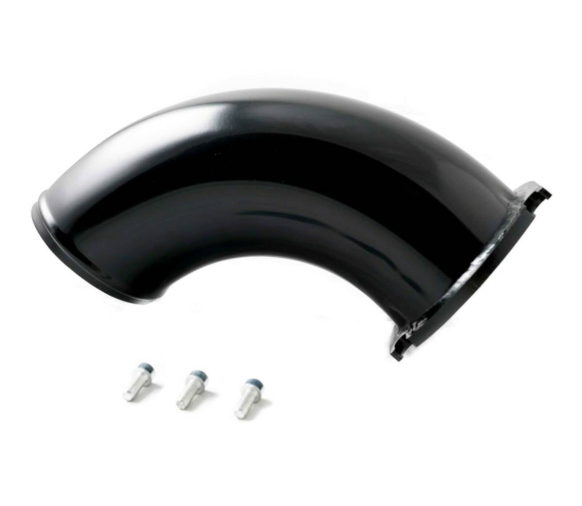 Image of Rudy's Black Aluminum Turbocharger Inlet Horn For 01-04 LB7 Duramax