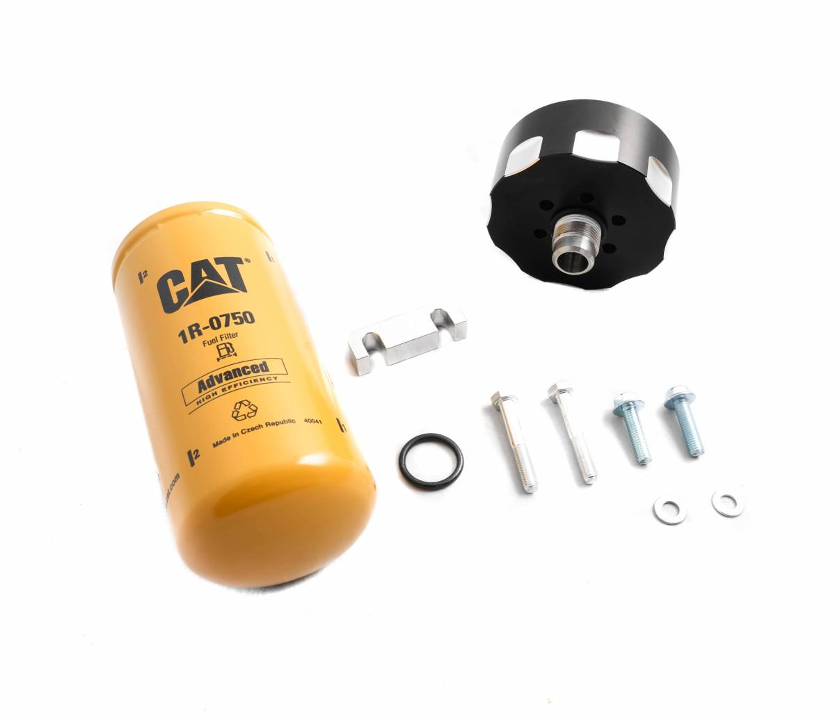 Image of Rudy's CAT 1R-0750 Fuel Filter Adapter For 01-16 6.6 Duramax