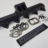 Image of Steed Speed T3 Angled Turbo Flange Manifold With Wastegate For 94-98 5.9L Cummins