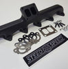 Image of Steed Speed T4 Angled Turbo Flange Manifold With Wastegate For 94-98 5.9L Cummins