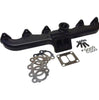 Image of Steed Speed T4 Twin Turbo Flange Manifold With Inverted Wastegate For 94-98 5.9L Cummins
