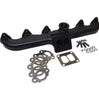 Image of Steed Speed T4 Angled Turbo Flange Manifold With Wastegate For 98.5-02 5.9L Cummins