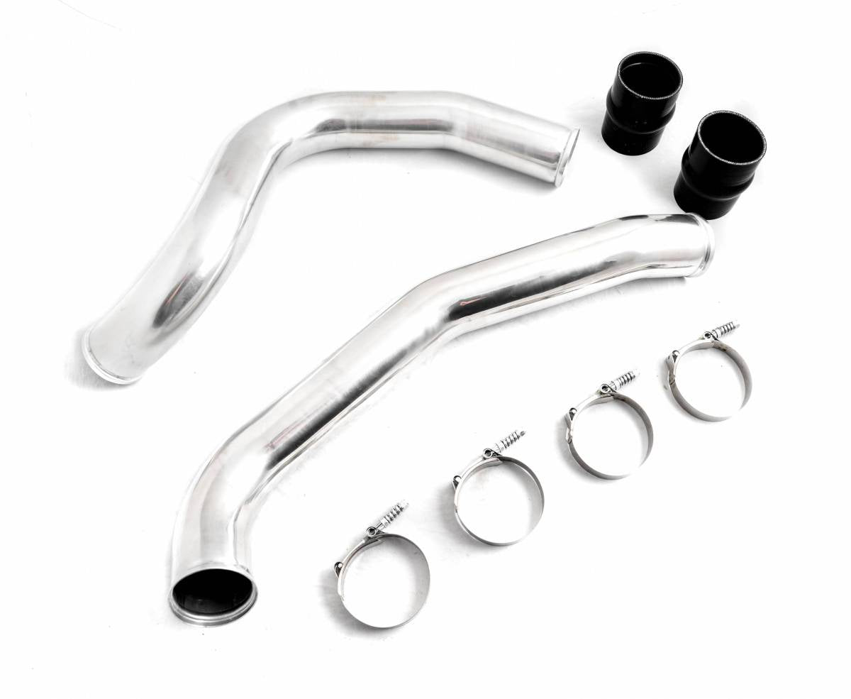 Image of Polished Intercooler Pipe Kit Hot Cold Side For 99.5-03 Ford 7.3L Powerstroke