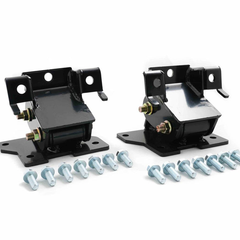Image of Rudy's High Performance Black Motor Mounts For 01-10 6.6 Duramax