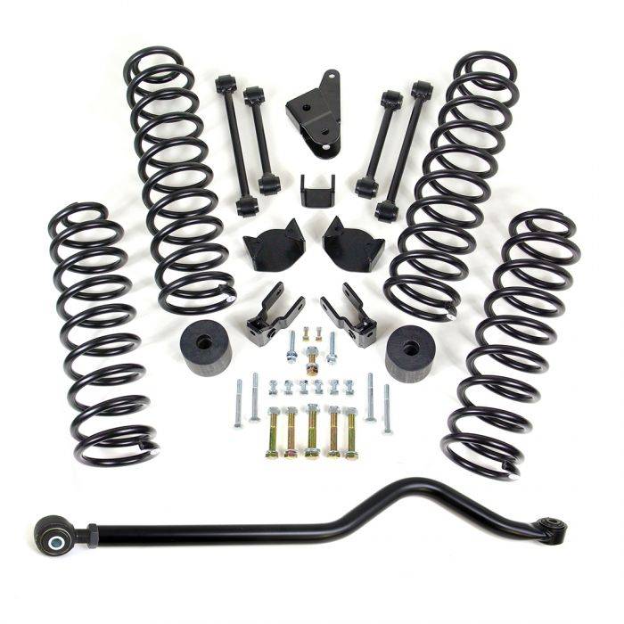 Image of ReadyLift 4" Coil Spring Lift Kit With Adjustable Track Bar For 07-18 Jeep Wrangler JK