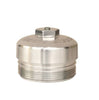 Image of Bean Machine Billet Aluminum Oil Filter Cap & Lower Fuel Filter Cap For 03-10 6.0L & 6.4L Powerstroke