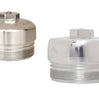 Image of Bean Machine Billet Aluminum Upper Fuel Filter Cap & Oil Filter Cap For 08-10 6.4L Powerstroke