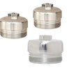 Image of Bean Machine Billet Aluminum Upper Fuel Filter Cap, Lower Fuel Filter Cap & Oil Filter Cap For 08-10 6.4L Powerstroke