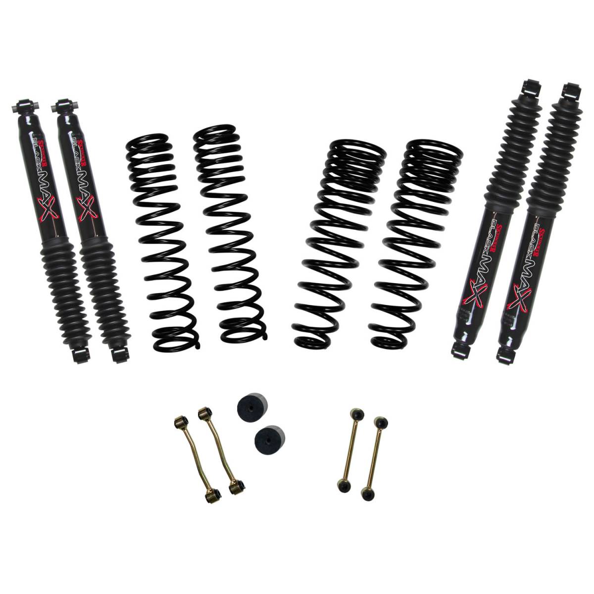 Image of SkyJacker 2.5" Front & 1.5" Long Travel Rear Coil Spring Kit For 2020 Jeep Gladiator Non-Rubicon
