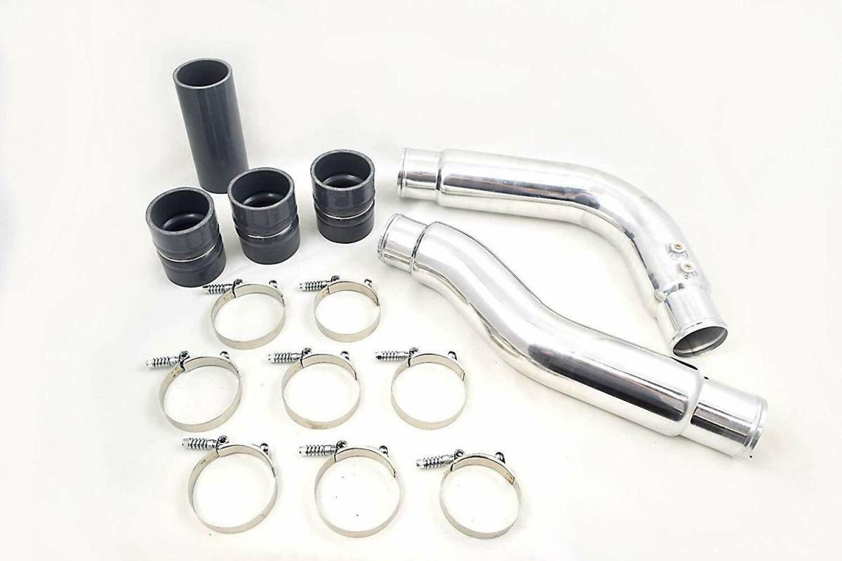 Image of Rudy's Polished Intercooler Pipe Kit & Boots For 03-07 Dodge 5.9L Cummins Diesel