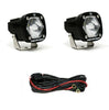 Image of Baja Designs 387801 S1 Spot LED Clear Lens Light Pair with Mounting Bracket