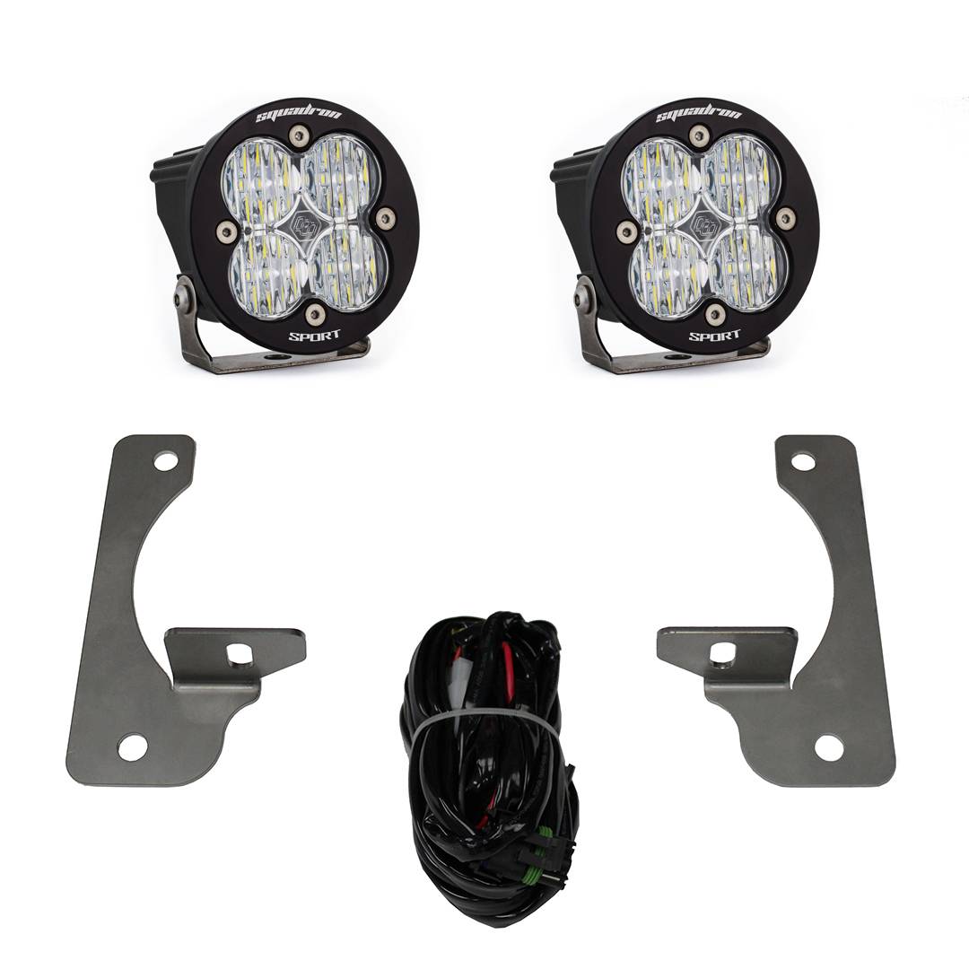 Image of Baja Designs Squadron-R Sport Pocket Fog Light Kit For 13-16 Jeep Wrangler JK