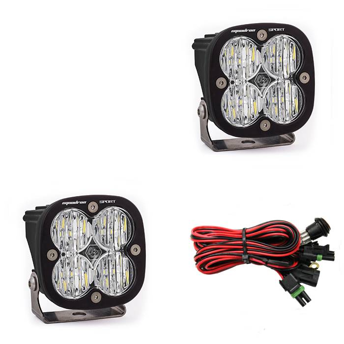 Image of Baja Designs Squadron Sport With Wide Cornering LED White Light - Pair