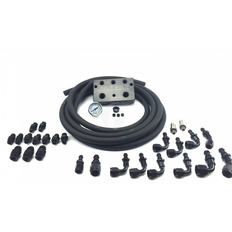 Image of Fleece Performance Regulated Return Fuel Distribution Block For 07.5-18 6.7L Cummins