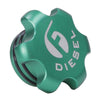 Image of Fleece Performance Green Billet Aluminum Fuel Cap For 13-19 6.7L Cummins