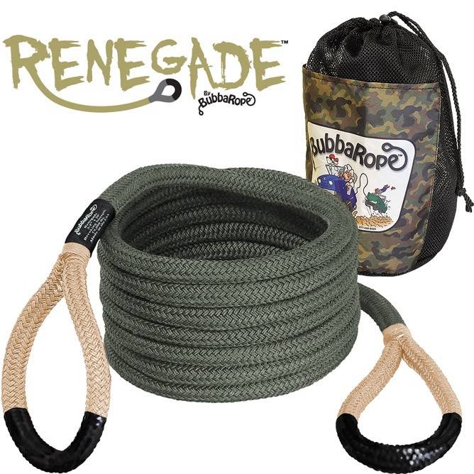 Image of Bubba Rope 3/4" Renegade 20 Foot Power Stretch Recovery Rope 19,000 Pound Breaking Strength