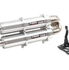 Image of Trinity Racing Slip-On Brushed Dual Exhaust For 17-20 Can-Am Maverick X3