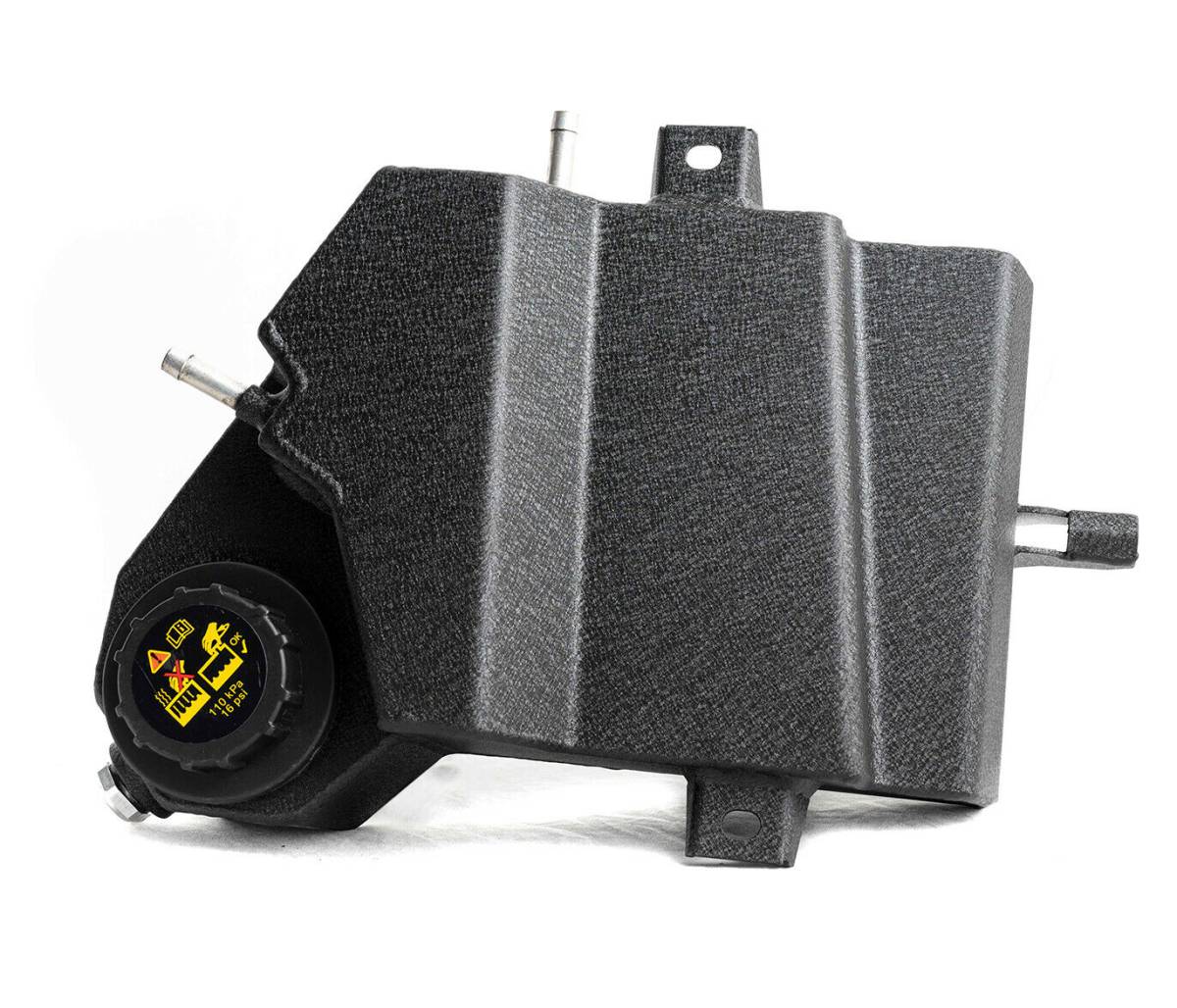Image of Rudy's Wrinkle Black Aluminum Coolant Reservoir / Degas Bottle For 03-07 6.0 Powerstroke