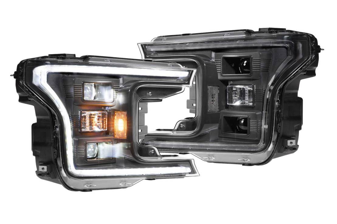 Image of Morimoto XB Hybrid Headlight Assembly Set Plug & Play For 18-20 Ford F-150