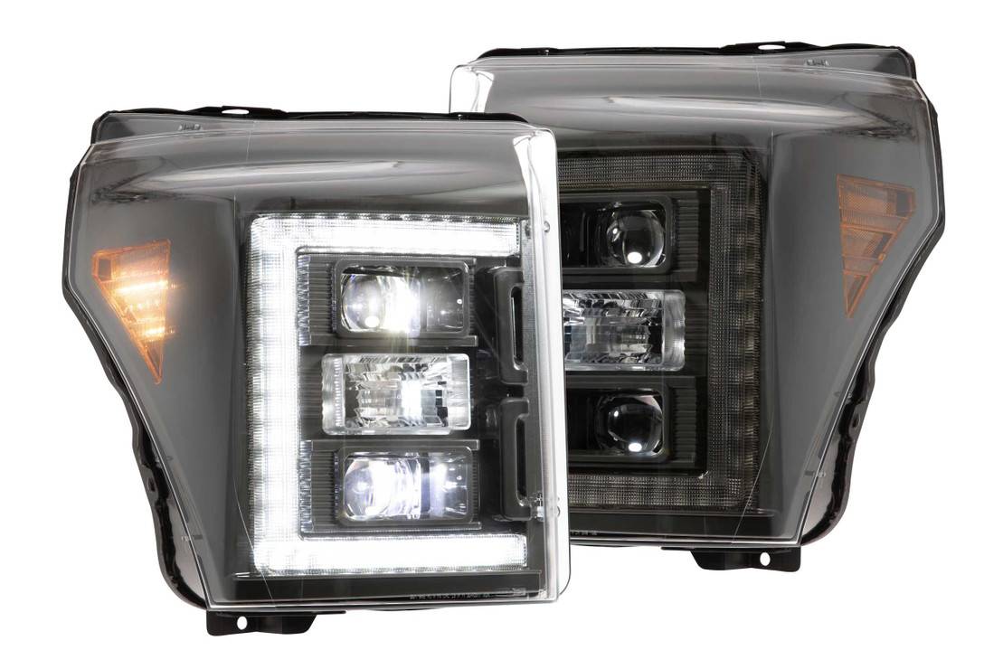 Image of Morimoto XB Hybrid Headlight Assembly Set Plug & Play For 11-16 Ford Super Duty