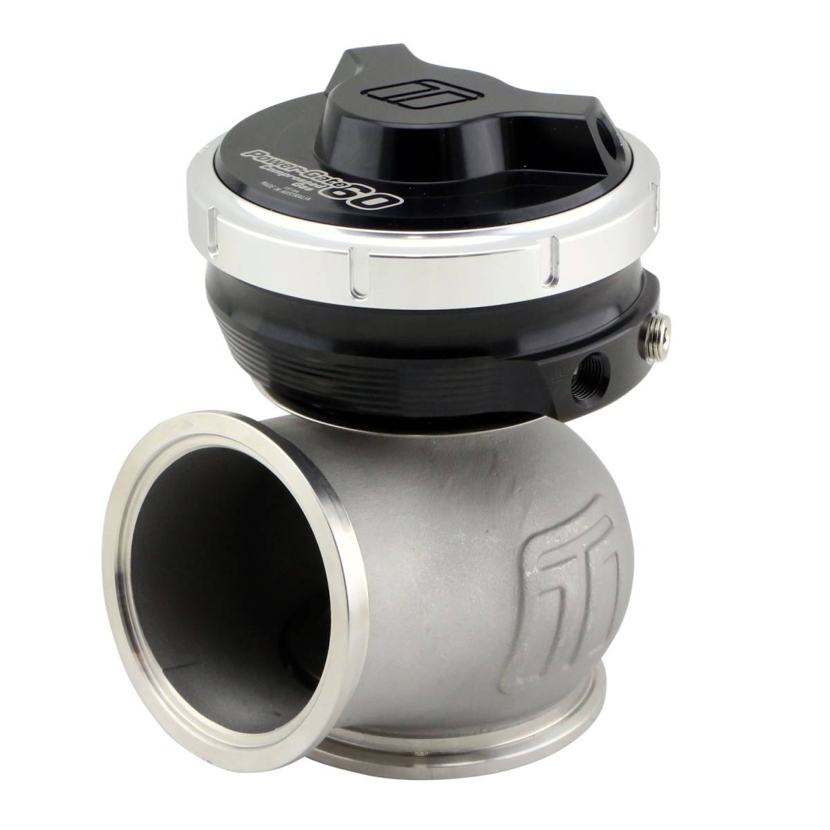 Image of Turbosmart GenV PowerGate60CG Black 60mm Compressed Gas External Wastegate 5psi