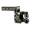 Image of B&W 16,000LBS Black Tow & Stow Pintle 2-5/16" Ball Trailer Hitch 8.5" Drop - 2.5" Receiver