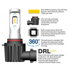 Image of Oracle Lighting H13 V-Series LED Headlight Bulb Conversion Kit - 3600 Lumens