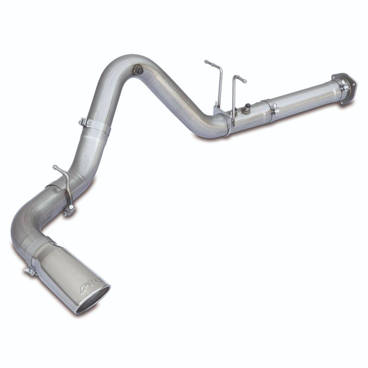 Image of PPE 4" 304 Stainless Steel Cat-Back Performance Exhaust System with 5" Polished Tip For 07.5-19 6.6 Duramax