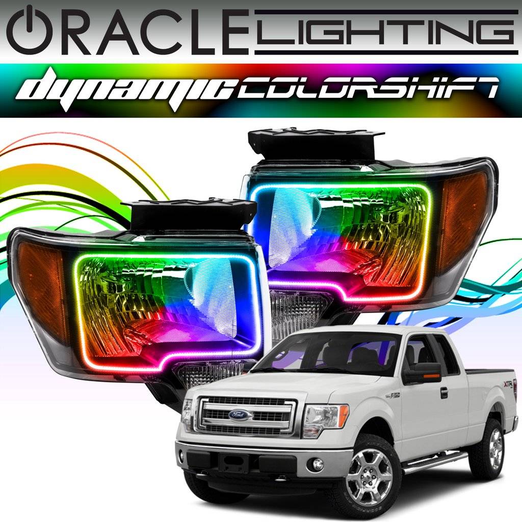 Image of Oracle Dynamic ColorSHIFT Headlight Halo Kit For 09-14 Ford F-150