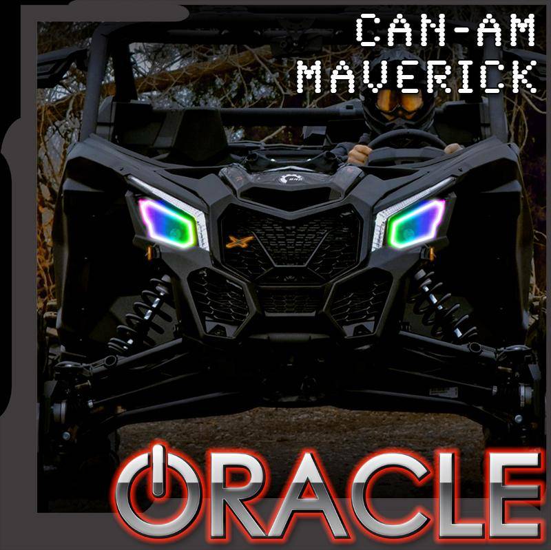 Image of Oracle Dynamic RGBW Headlight Halo Kit For 17-2020 Can-Am Maverick X3