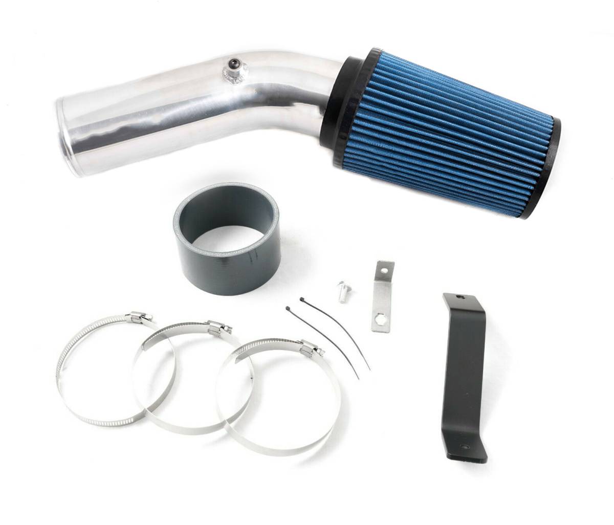 Image of Rudy's Polished Cold Air Intake Oiled Filter For 99.5-03 Ford 7.3L Powerstroke