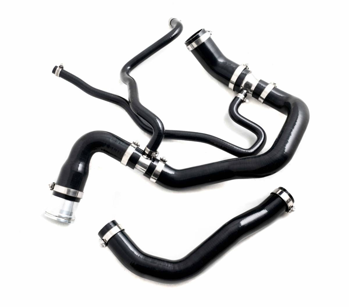 Image of Rudy's Silicone Upper & Lower Coolant Hose Kit For 11-16 6.6L LML Duramax Diesel
