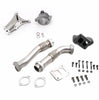 Image of Rudy's Heavy Duty Stainless Steel Bellowed Replacement Turbocharger Up Pipe Kit with Non-EBP Pedestal & Housing For 94-97 7.3 Powerstroke