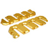 Image of PPE Performance Billet Aluminum Valve Cover Kit - No Pillars (Gold) For 04.5-10 6.6 Duramax
