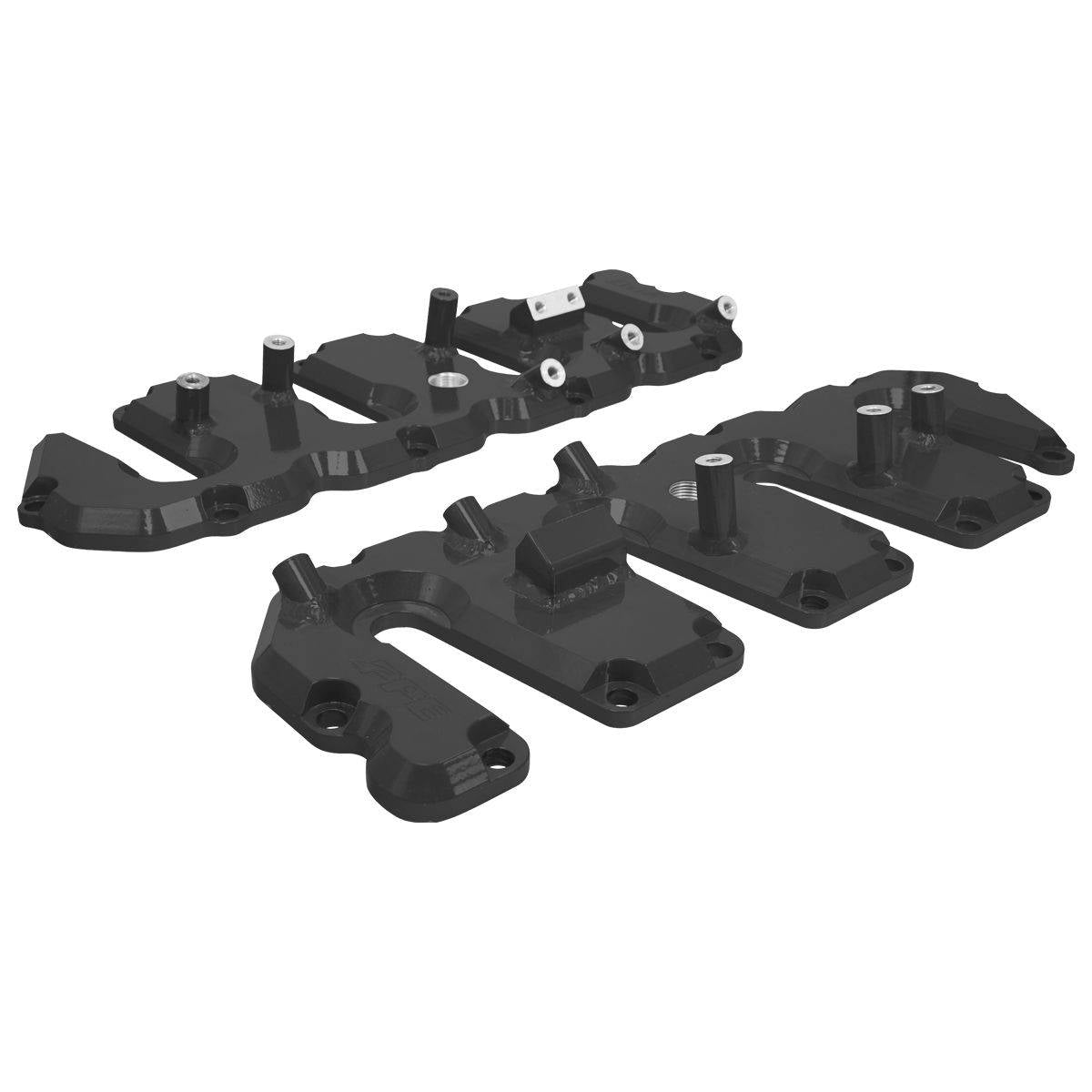 Image of PPE Performance Billet Aluminum Valve Cover Kit - With Pillars (Black) For 04.5-10 6.6 Duramax