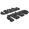 Image of PPE Performance Billet Aluminum Valve Cover Kit - With Pillars (Black) For 04.5-10 6.6 Duramax