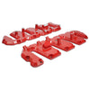 Image of PPE Performance Billet Aluminum Valve Cover Kit - With Pillars (Red) For 04.5-10 6.6 Duramax