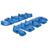 Image of PPE Performance Billet Aluminum Valve Cover Kit - With Pillars (Blue) For 04.5-10 6.6 Duramax