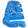 Image of PPE Performance Billet Aluminum Valve Cover Kit - With Pillars (Blue) For 04.5-10 6.6 Duramax
