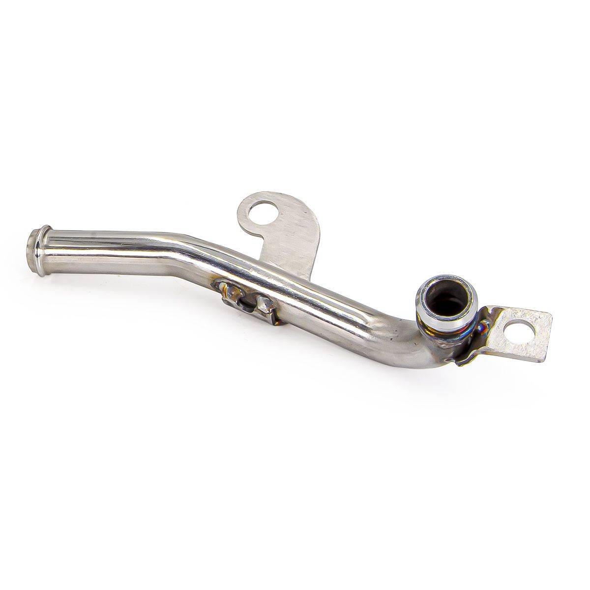 Image of PPE Performance 304 Stainless Steel Coolant Reroute Tube - OEM Bend (Polished) For 04.5-07 6.6 Duramax