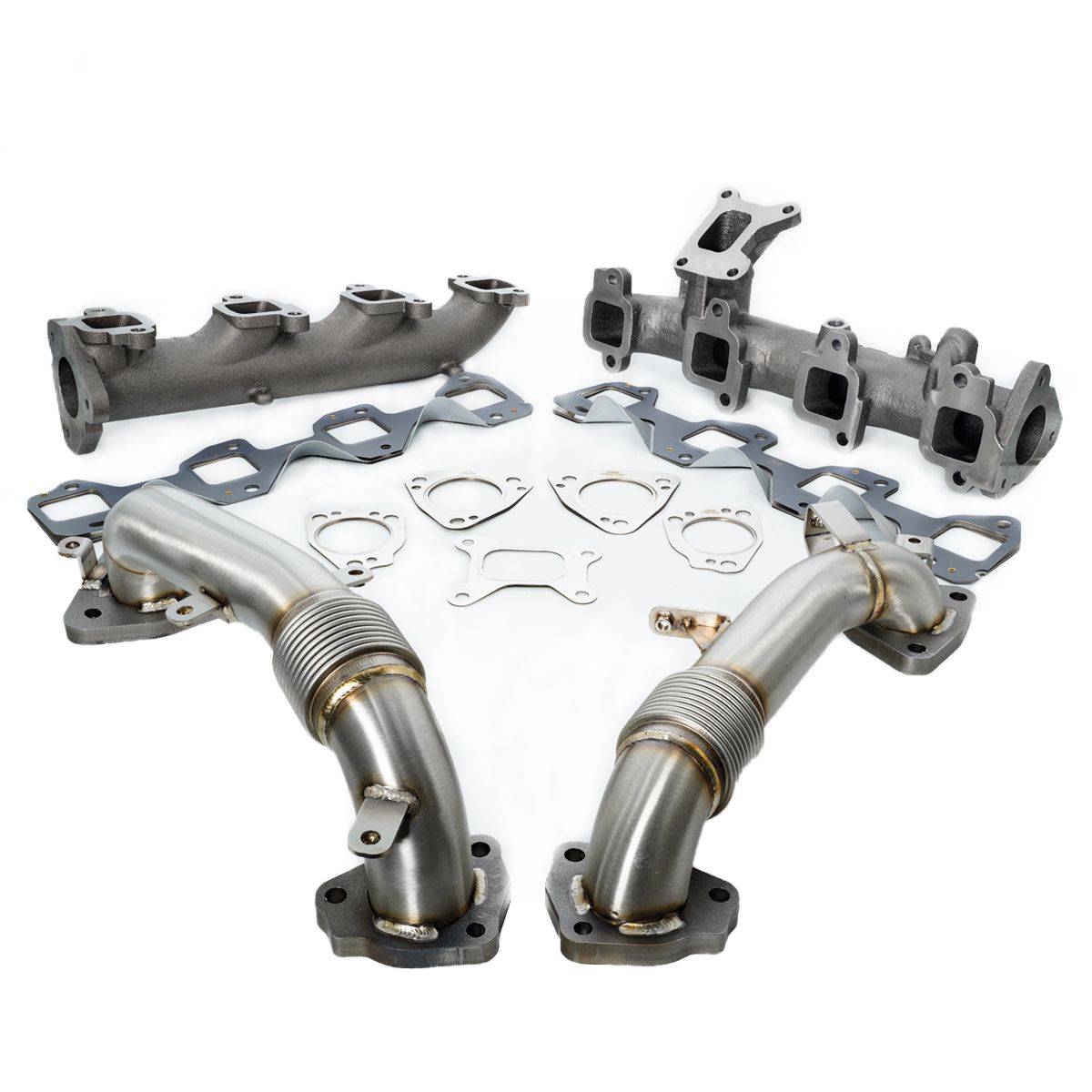 Image of PPE High Flow Exhaust Manifolds & Up Pipes For 17-21 L5P Duramax