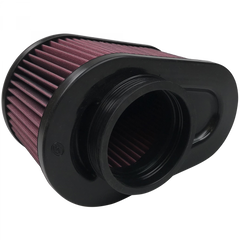 Image of S&B Air Filter For Intake Kits 75-5086,75-5088,75-5089 Oiled Cotton Cleanable Red KF-1064