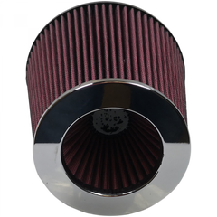 Image of S&B Air Filter For Intake Kits 75-2557 Oiled Cotton Cleanable 6 Inch Red KF-1016