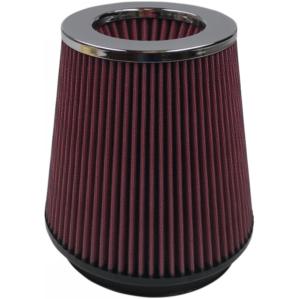 Image of S&B Air Filter For Intake Kits 75-2557 Oiled Cotton Cleanable 6 Inch Red KF-1016